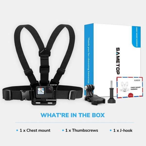 Chest Mount Sametop Adjustable Camera Harness-3