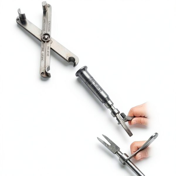 vvag Fuel Line Disconnect Tool Set Silver Zinc Alloy-3