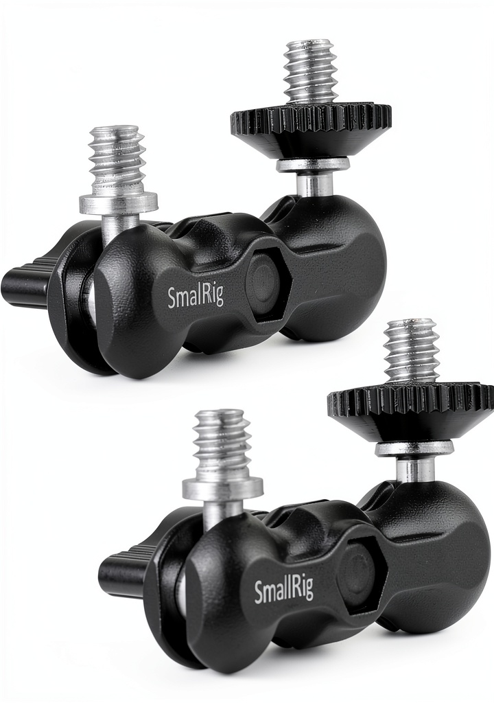 Installing SmallRig Magic Arm 2pcs Adjustable Camera Mount on a wooden desk