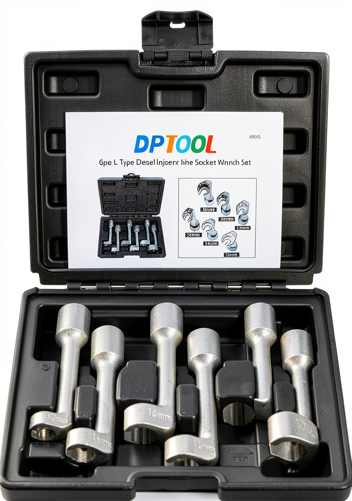 DPTOOL diesel injector fuel line socket wrench set