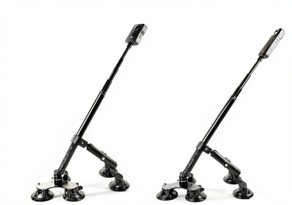 PellKing Car Camera Mount Rotatable Black Kit-4