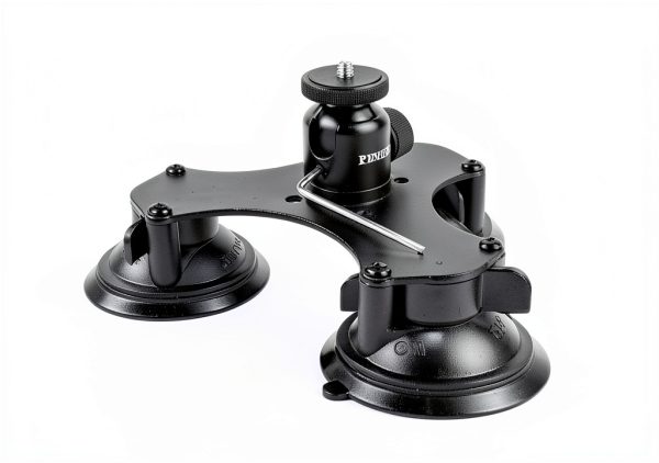 PellKing Car Camera Mount Rotatable Black Kit-2