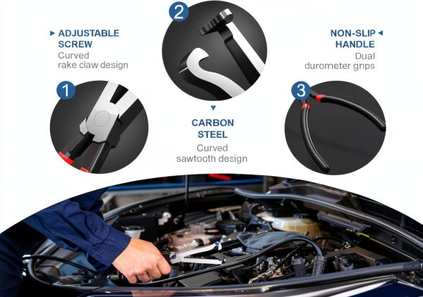 ZBDPOVT Electrical Disconnect Pliers Carbon Steel Ergonomic-2