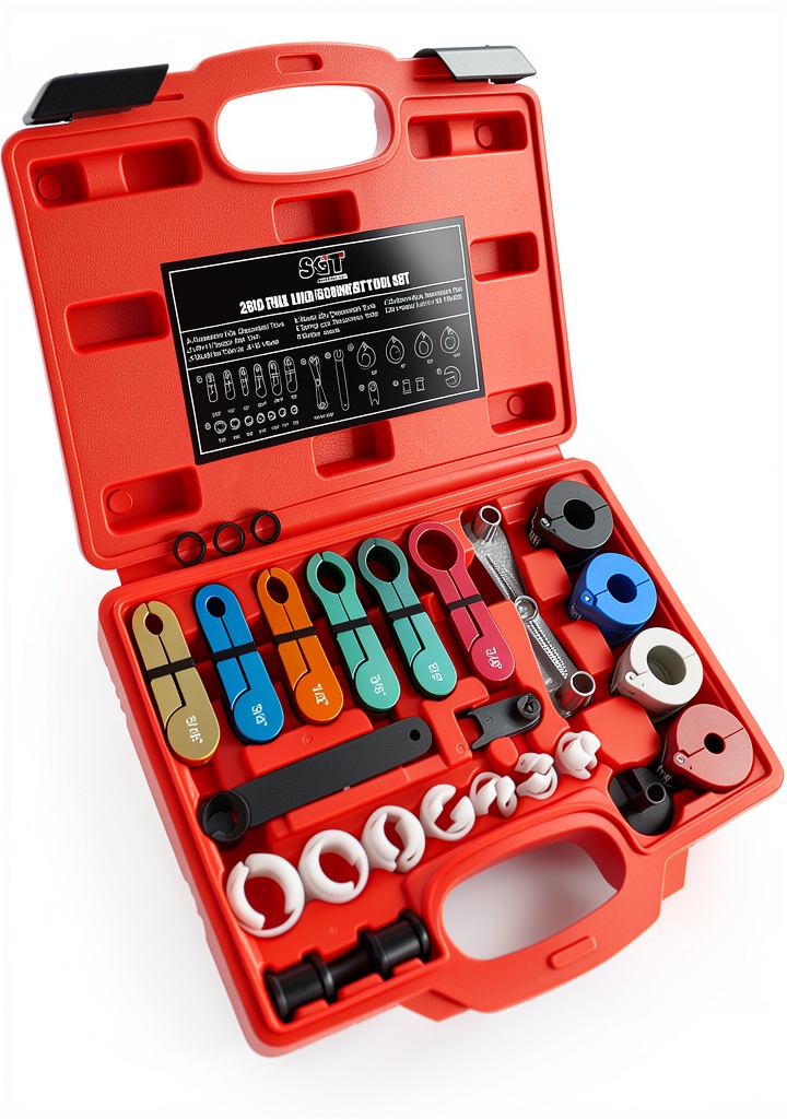 Red Master Quick Disconnect Tool Set by SGT SUPER GARAGE TOOLS