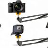Frgyee Camera Tripod Adapter Black Metal-4