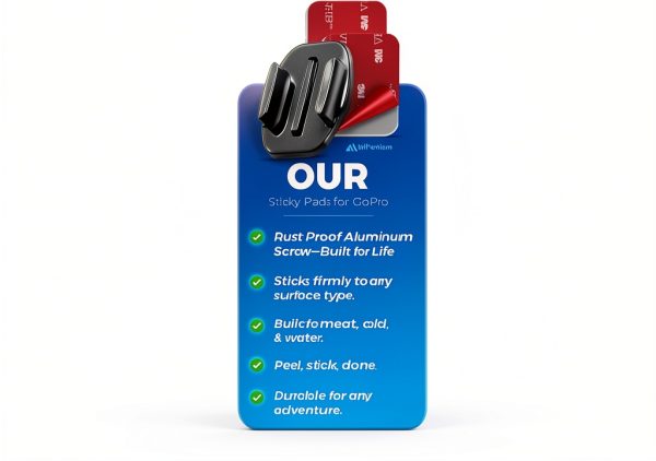 MiPremium GoPro Adhesive Mounts Waterproof PC-2