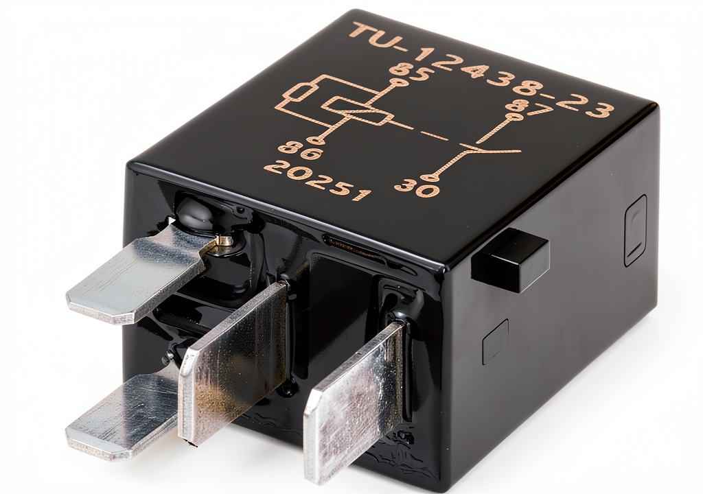 Rear window defroster relay installed in a vehicle