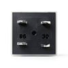 Kwaich 12V DC Micro Relay Plug‑In 4‑Pin Blade Silver Contacts-2