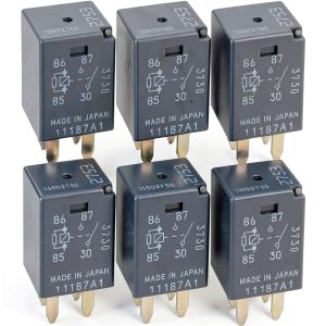 Kwaich 12V DC Micro Relay Plug‑In 4‑Pin Blade Silver Contacts-0