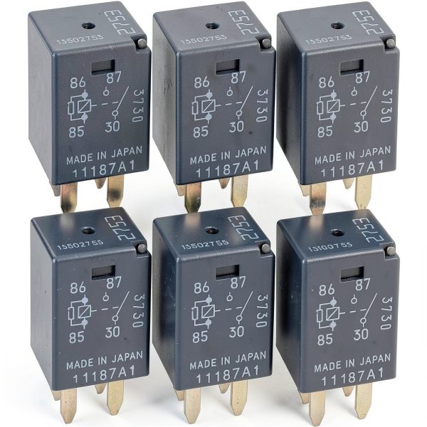 Kwaich 12V DC Micro Relay Plug‑In 4‑Pin Blade Silver Contacts-0