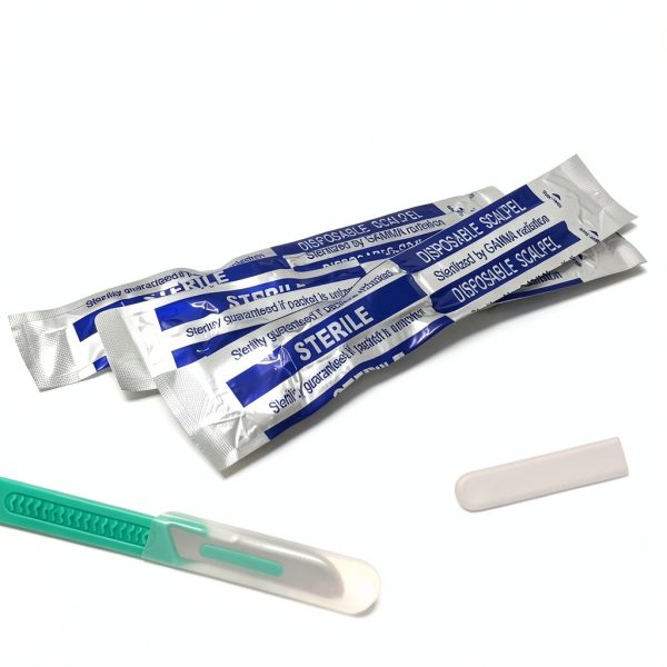 Disposable Surgical Scalpel Blades #22 Steel Plastic Handle 10 Pack-5