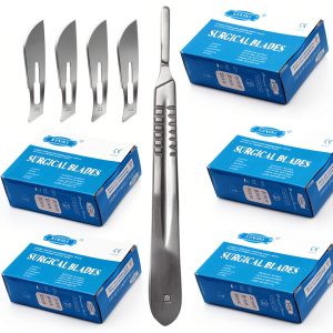 Scalpel Blades #22 AAProTools 500 Pack with Blue Handle-0