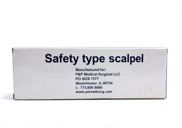 Disposable Safety Scalpels P&P Medical Sterile Blade Size 15-5
