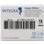 Integra Miltex 4-115 Carbon Steel Sterile Surgical Scalpel Blade 15-0