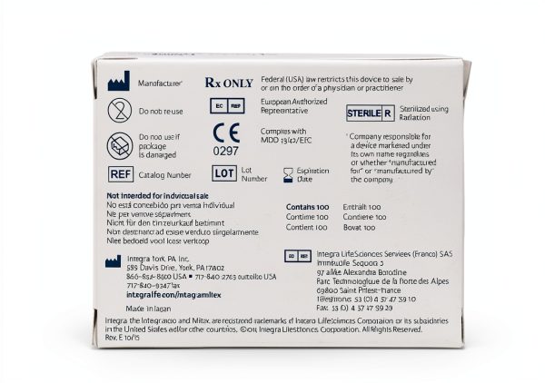 Integra Miltex 4-115 Carbon Steel Sterile Surgical Scalpel Blade 15-1