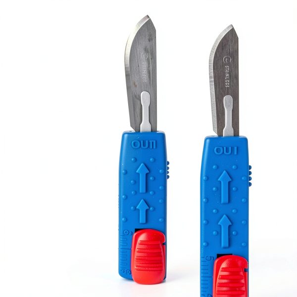 Dynarex Medi-Cut Retractable Safety Scalpel #10 Steel Blade Wrapped-2