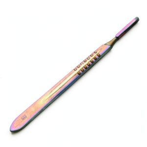 Stainless Steel Scalpel Handle #4 Rainbow G.S Store Lab Knife-0
