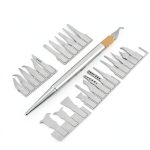 BGA Chip Repair Blade Set Walfront 27‑Blade Alloy Steel Tool for CPU-0