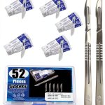 Glarks Surgical Blade Kit 52pcs – Rust‑Resistant Steel Scalpel Set-0