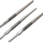 Scalpel Handle #4 Round Grip Blade Holder G.S Store Stainless Steel-0