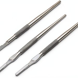 Scalpel Handle #4 Round Grip Blade Holder G.S Store Stainless Steel-0