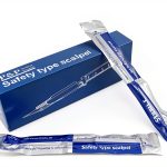 Disposable Safety Scalpels P&P Medical Sterile Blade Size 15-0