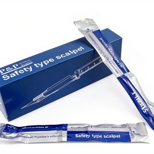Disposable Safety Scalpels P&P Medical Sterile Blade Size 15-0