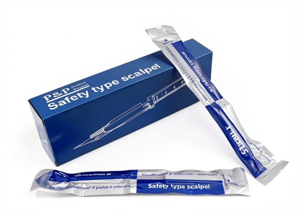 Disposable Safety Scalpels P&P Medical Sterile Blade Size 15-0