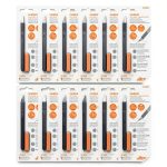 Ceramic Scalpel Slice 10568 Thin Flat Handle Blade 12‑Pack-0