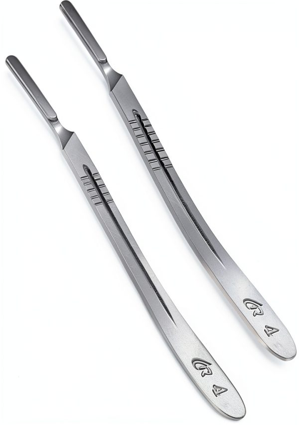 Stainless Steel Scalpel Handle #4 HAISENGO – Non Slip Fits 20-25-0