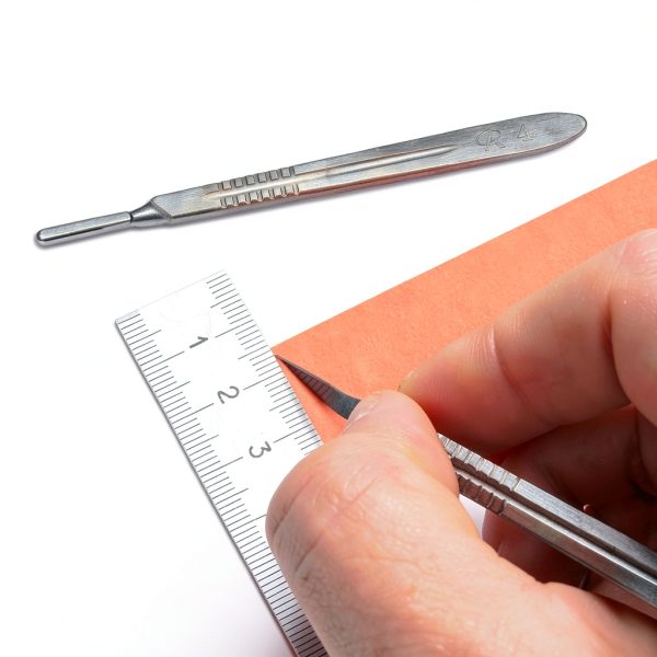 Stainless Steel Scalpel Handle #4 HAISENGO – Non Slip Fits 20-25-6
