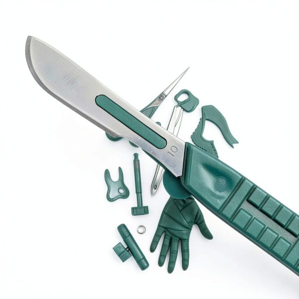 Disposable Surgical Scalpel Knife #10 FifthPulse Sterile Curved Blades-2