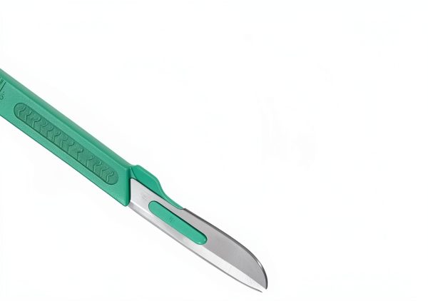 Disposable Surgical Scalpel Blades #22 Steel Plastic Handle 10 Pack-2