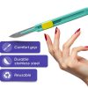 Retractable Disposable Scalpel 10R Disposable Dermaplaning Blades 10R with Plastic Handle, Dermablade Blades. Individually Wrapped 10R Blade - Box of 10-2
