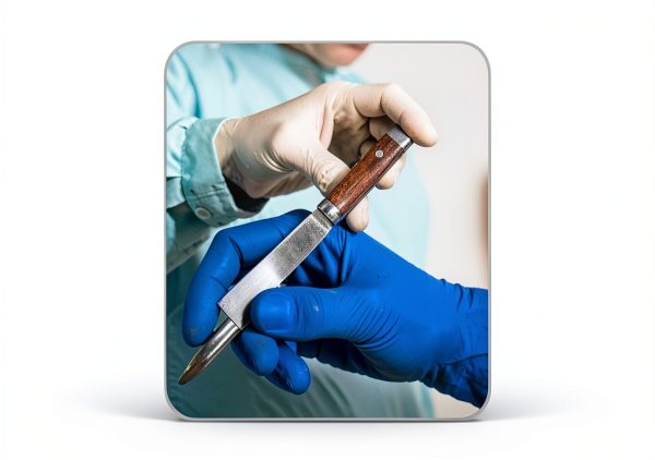 Scalpel Blades 100 11 with Handle 7 Surgical Dental ENT Instruments-5