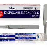 Disposable Scalpels 10R MedHelp High Carbon Steel Blade Pack of 10-0