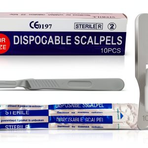 Disposable Scalpels 10R MedHelp High Carbon Steel Blade Pack of 10-0