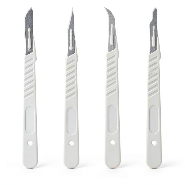 JMU #10 Disposable Sterile Scalpels with Plastic Handle – Pack of 10-5