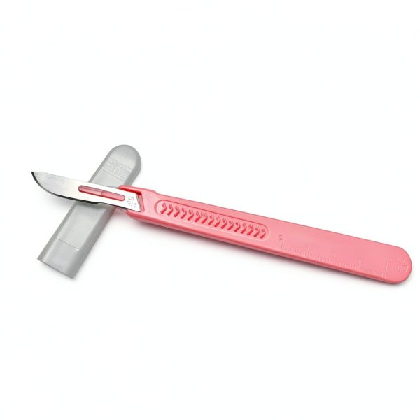 Surgical Scalpel HiMo Dermaplaning Tools #10 Blade Set with Pink-1